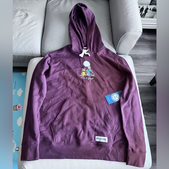 NWT - Life Is Good Men’s Fleece Hoodie - Size XL - Picture 2 of 6